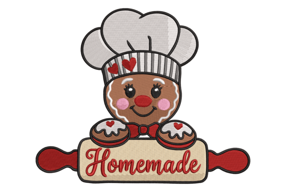 Homemade Gingerbread Chef Embroidery Design Review