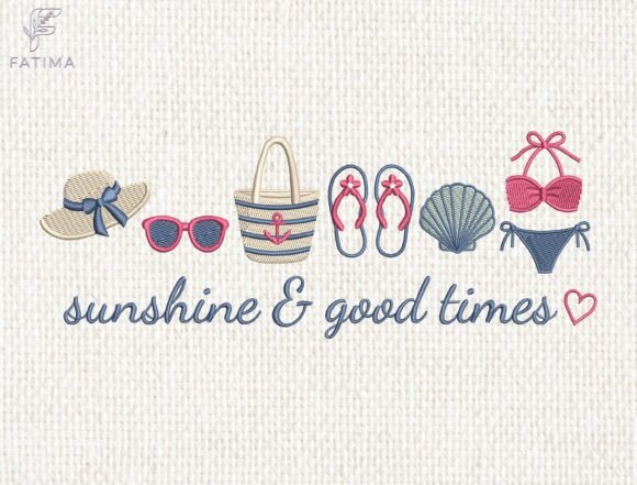 Summer Beach Embroidery Design Review for Holiday Products